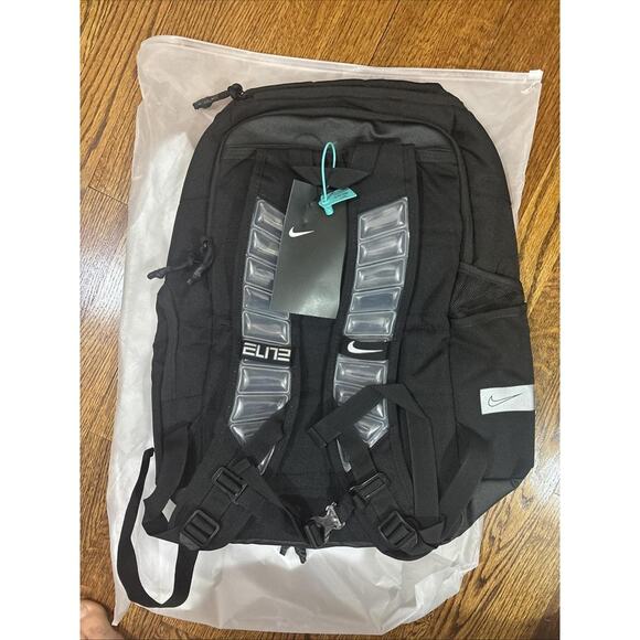 Nike Hoops Elite Pro Basketball Backpack Black Reflective Straps - Picture 5 of 6